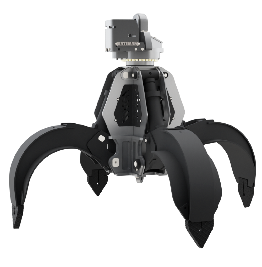 4-tine orange peel scrap grapple